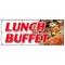 Signmission LUNCH BUFFET BANNER SIGN ayce all you can eat food luncheon quality B-96 Lunch Buffet - alternate 1
